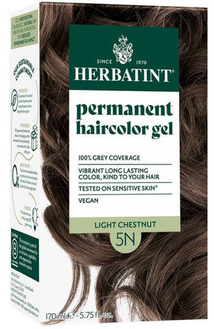 Herbatint Light Chestnut Ammonia Free hair Colour 5N 170ml. (Pack of 12)