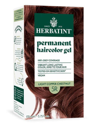 Herbatint Light Copper Chestnut Ammonia Free hair Colour 5R 170ml. (Pack of 12)