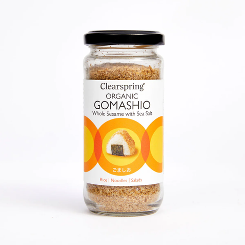 Clearspring Gomashio Whole Sesame Sea Salt Organic 100g (Pack of 6)