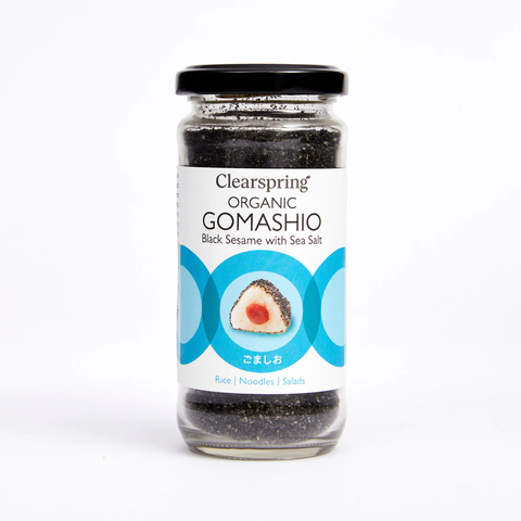Clearspring Gomashio Black Sesame Sea Salt Organic 100g (Pack of 6)