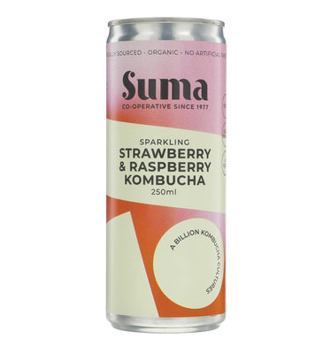 Suma Strawberry & Raspberry Kombucha Organic 250ml (Pack of 24)