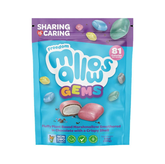 Freedom Confectionery Mallow Gems 100g (Pack of 10)