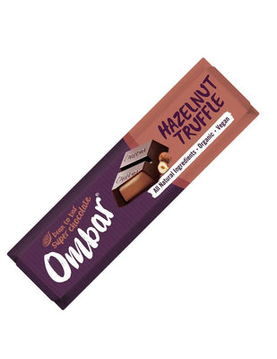 Ombar Chocolate Hazelnut Truffle Chocolate Bar Organic 42g (Pack of 15)