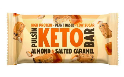 Pulsin Almond Salted Caramel Keto Bar 50g (Pack of 18)