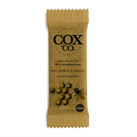 Cox & Co. Bee Pollen & Honey Mini Bar 25g (Pack of 20)