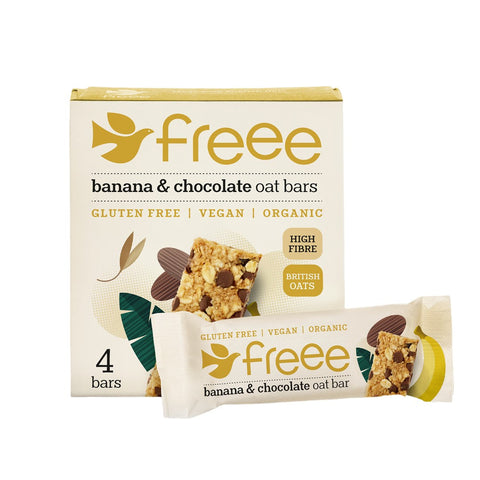 Doves Farm Organic Banana & Chocolate Oat Bar 4x35g (Pack of 7)