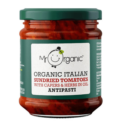 Mr Organic Sundried Tomatoes - Antipasti 190g (Pack of 5)