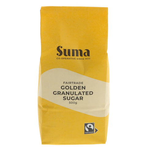 Suma Prepacks Fairtrade Golden Granulated Sugar 500g (Pack of 6)