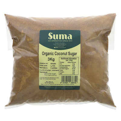 Suma Bagged Down - Organic Coconut Sugar 3kg