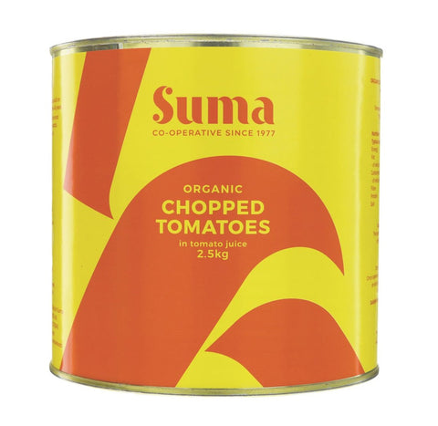 Suma Organic Tomatoes Chopped Bulk 2.5kg (Pack of 6)