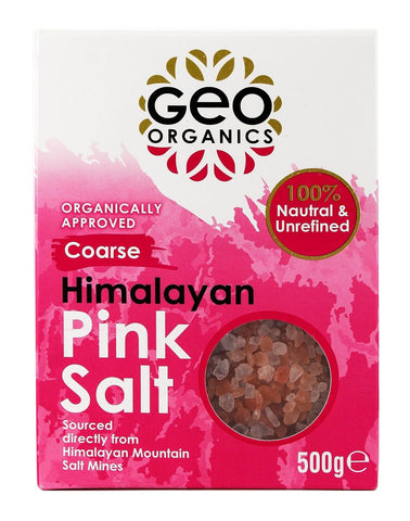 Geo Organics Himalayan Pink Salt - Coarse 500g (Pack of 6)