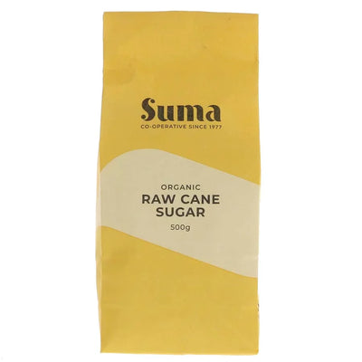 Suma Prepacks - Organic Raw Cane Sugar 500g (Pack of 6)