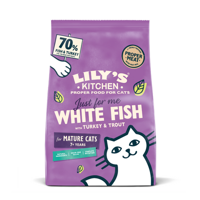 Lily's Kitchen Senior White Fish & Turkey 800 g (Pack of 4)