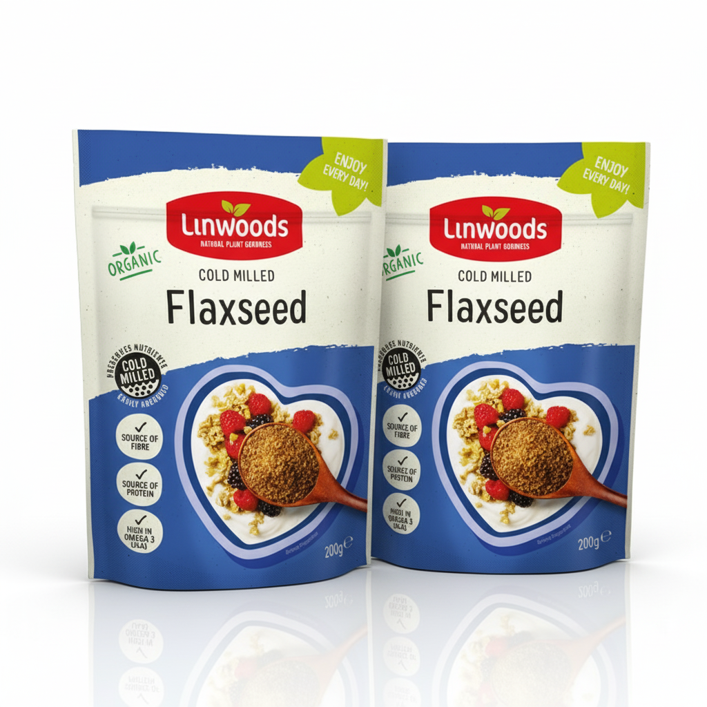 Linwoods Milled Organic Flaxseed 200 g (Pack of 2)