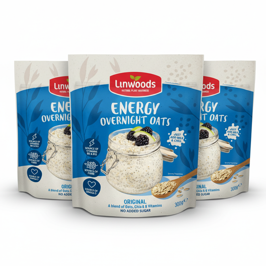 Linwoods Overnight Oats Original Energy 300g (Pack of 3)