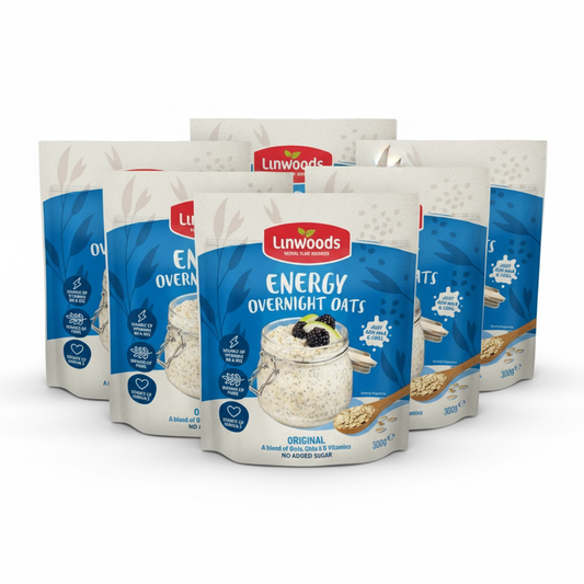 Linwoods Overnight Oats Original Energy 300g (Pack of 6)