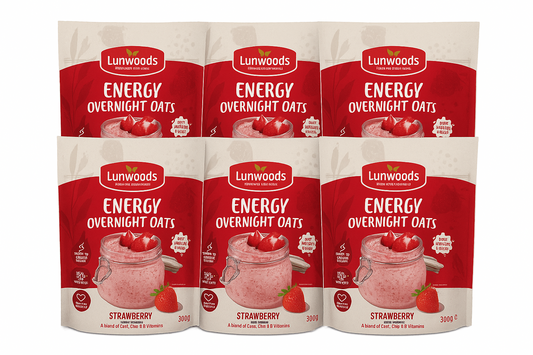 Linwoods Overnight Oats Strawberry Energy 300g (Pack of 6)