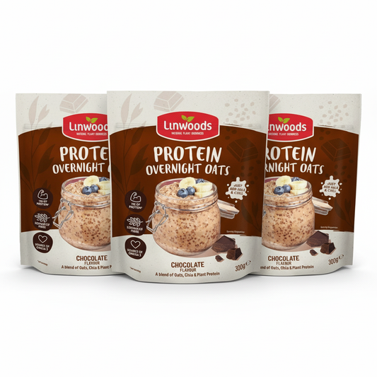 Linwoods Overnight Oats Chocolate Protein 300g (Pack of 3)