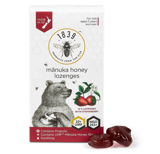 1839 UMF 10+ Strawberry Lozenges (Pack of 27)