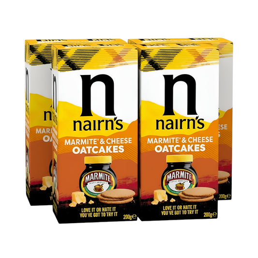 Nairn's Oatcakes Limited Marmite & Cheese Oatcakes 200g (Pack of 4)