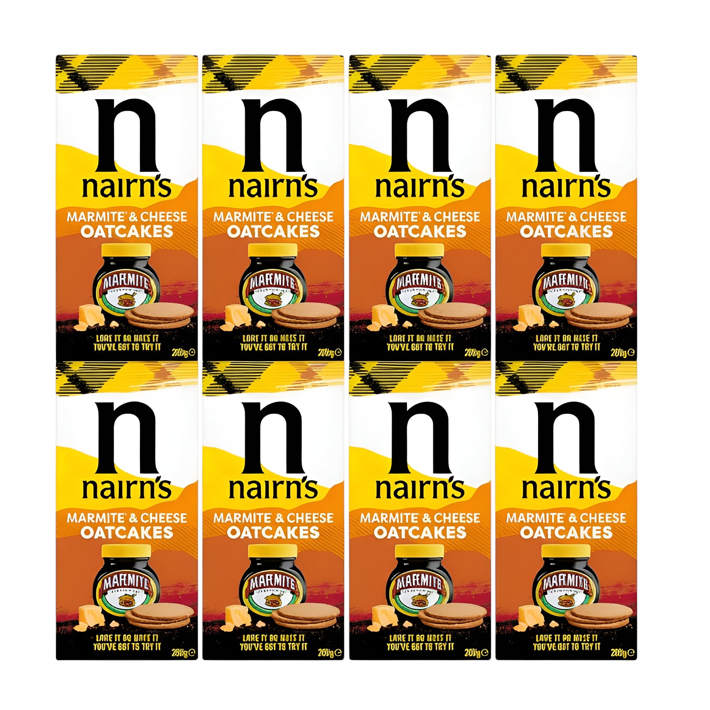 Nairn's Oatcakes Limited Marmite & Cheese Oatcakes 200g (Pack of 8)
