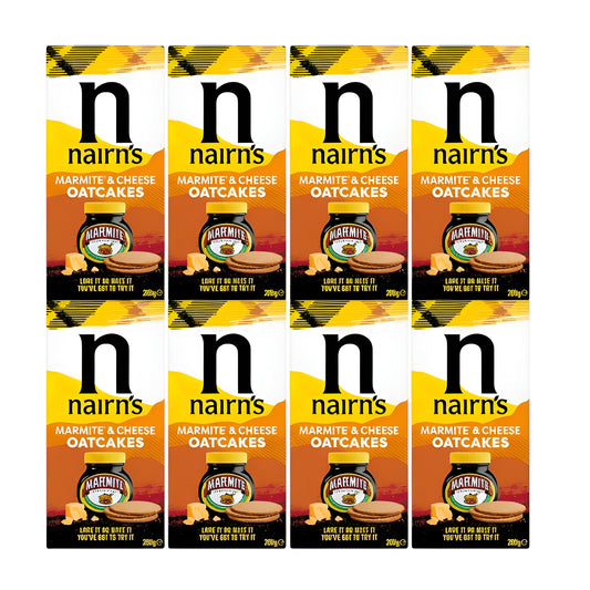 Nairn's Oatcakes Limited Marmite & Cheese Oatcakes 200g (Pack of 8)