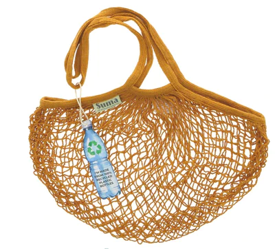 Suma String Bag-Lg Handles-Ochre Bag