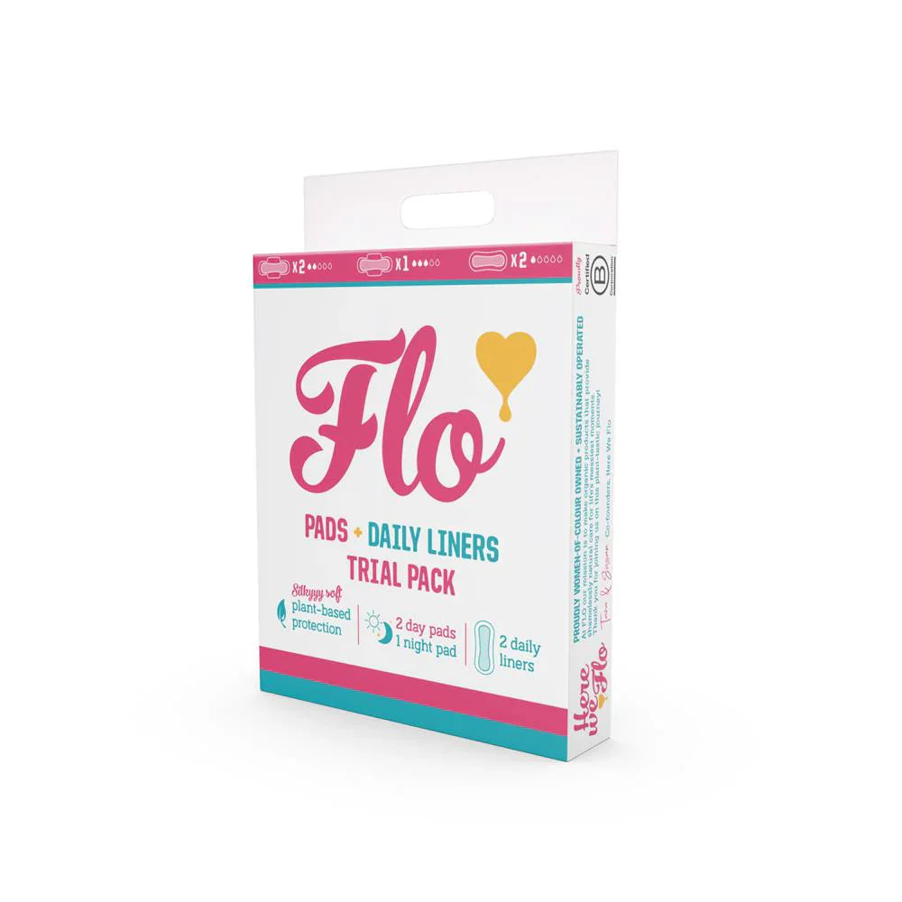 Here We Flo Bamboo Pad Liners Trial Packs (Pack of 6)