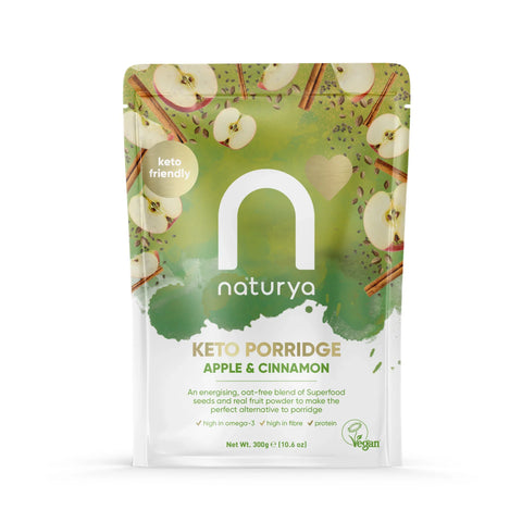 Naturya Keto Porridge Apple & Cinnamon 300g (Pack of 6)