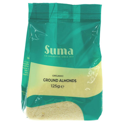 Suma Prepacks Organic Ground Almonds 125g (Pack of 6)