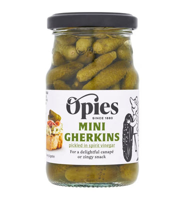 Opies Mini Gherkins 227g (Pack of 6)