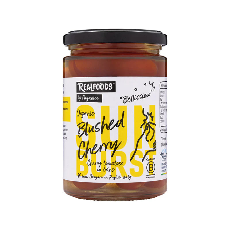 Realfoods By Organico Organic Cherry Tomatoes In Brine 370G