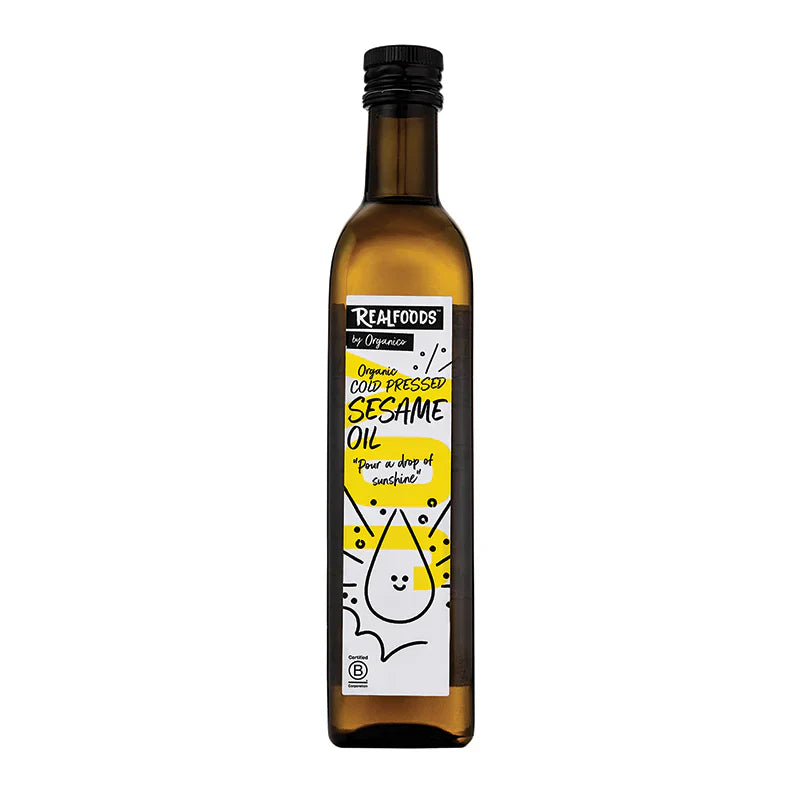 Realfoods By Organico Organic Virgin Sesame Oil 500Ml (Pack of 6)