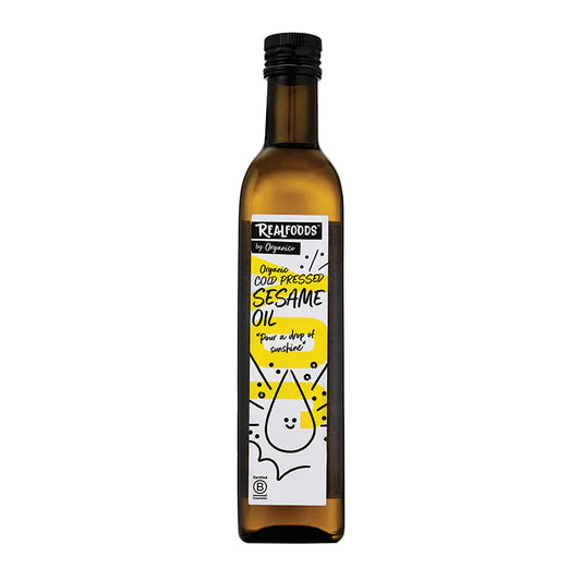 Realfoods By Organico Organic Virgin Sesame Oil 500Ml (Pack of 6)