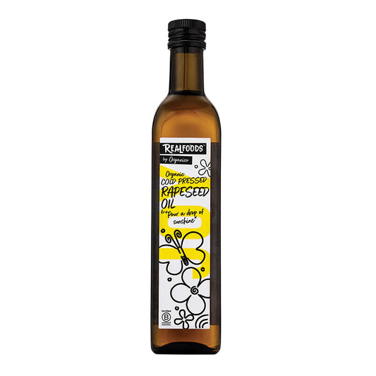 Realfoods By Organico Organic Virgin Rapeseed Oil 500Ml (Pack of 6)