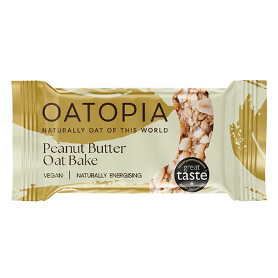 Oatopia Peanut Butter Oat Bake 120g (Pack of 16)