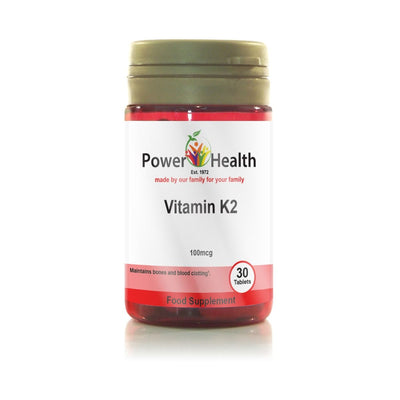 PowerHealth Vitamin K2 100mcg Tablets 30s