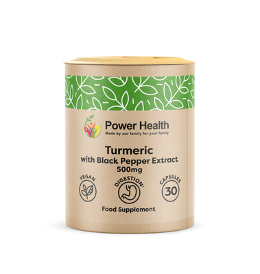 PowerHealth Turmeric 500mg with Black Pepper 30s