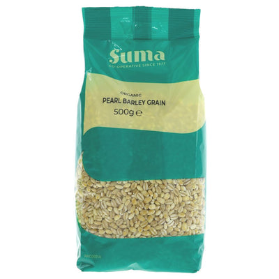 Suma Organic Pearl Barley 500g (Pack of 6)