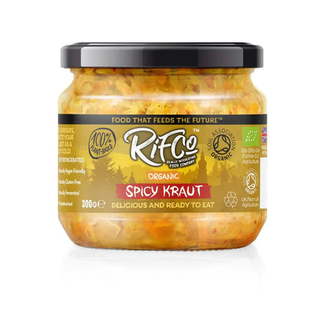 Rifco Organic Spicy Sauerkraut 300g (Pack of 6)