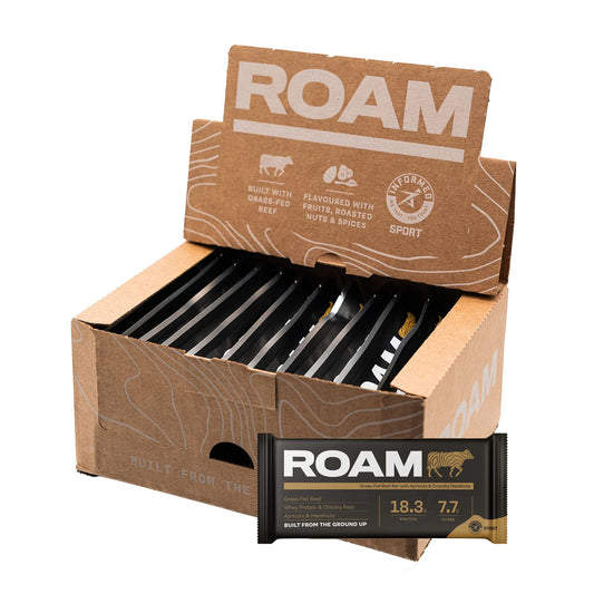 Roam Apricot & Hazelnut Beef Bar 45g (Pack of 12)
