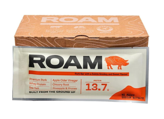 Roam Sweet & Smokey Pork Bar 45g (Pack of 12)