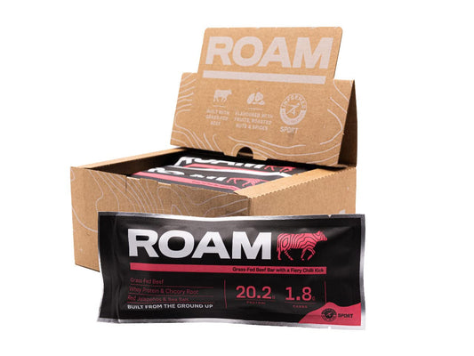 Roam Jalapeno Chilli Beef Bar 45g (Pack of 12)