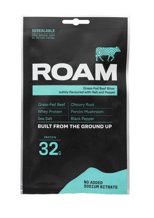 Roam Sea Salt, Pepper & Porchini Beef Bites 70g (Pack of 12)
