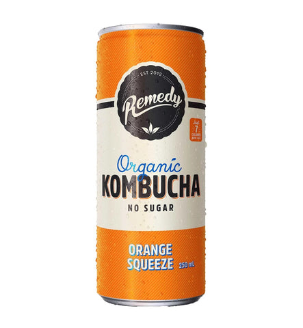 Remedy Organic Orange Squeeze Kombucha 250ml (Pack of 12)