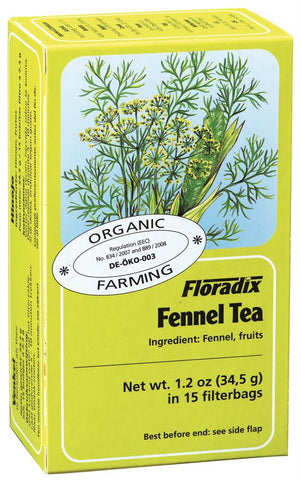 Floradix Fennel Organic Herbal Tea 15 Filterbags (Pack Of 4)