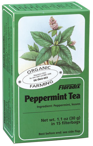 Floradix Peppermint Organic Herbal Tea 15 Filterbags (Pack Of 4)