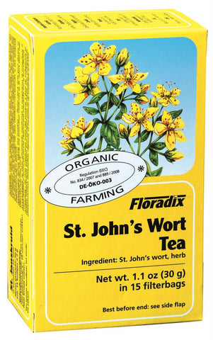 Floradix St John'S Wort Organic Herbal Tea 15 Filterbags (Pack Of 4)