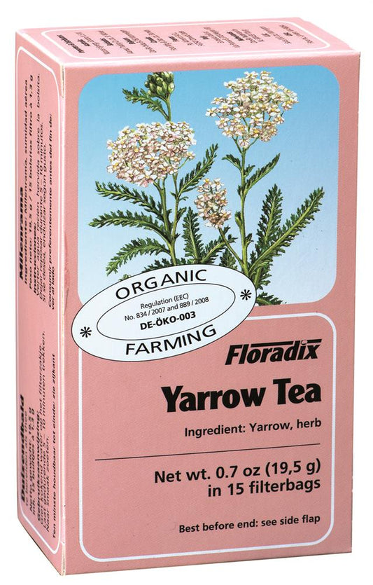Floradix Yarrow Organic Herbal Tea 15 Filterbags (Pack Of 4)