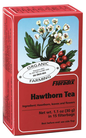 Floradix Hawthorn Organic Herbal Tea 15 Filterbags (Pack Of 4)